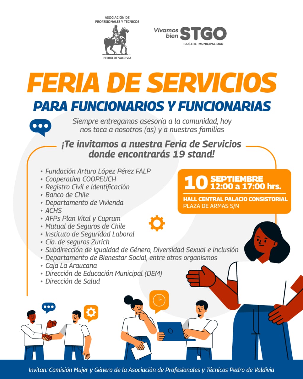 Feria de Servicios para funcionarios y funcionarias – aprotecsantiago